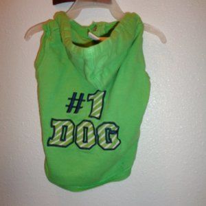 Martha Stewart Pets Green #1 Dog Hoodie Size Medium